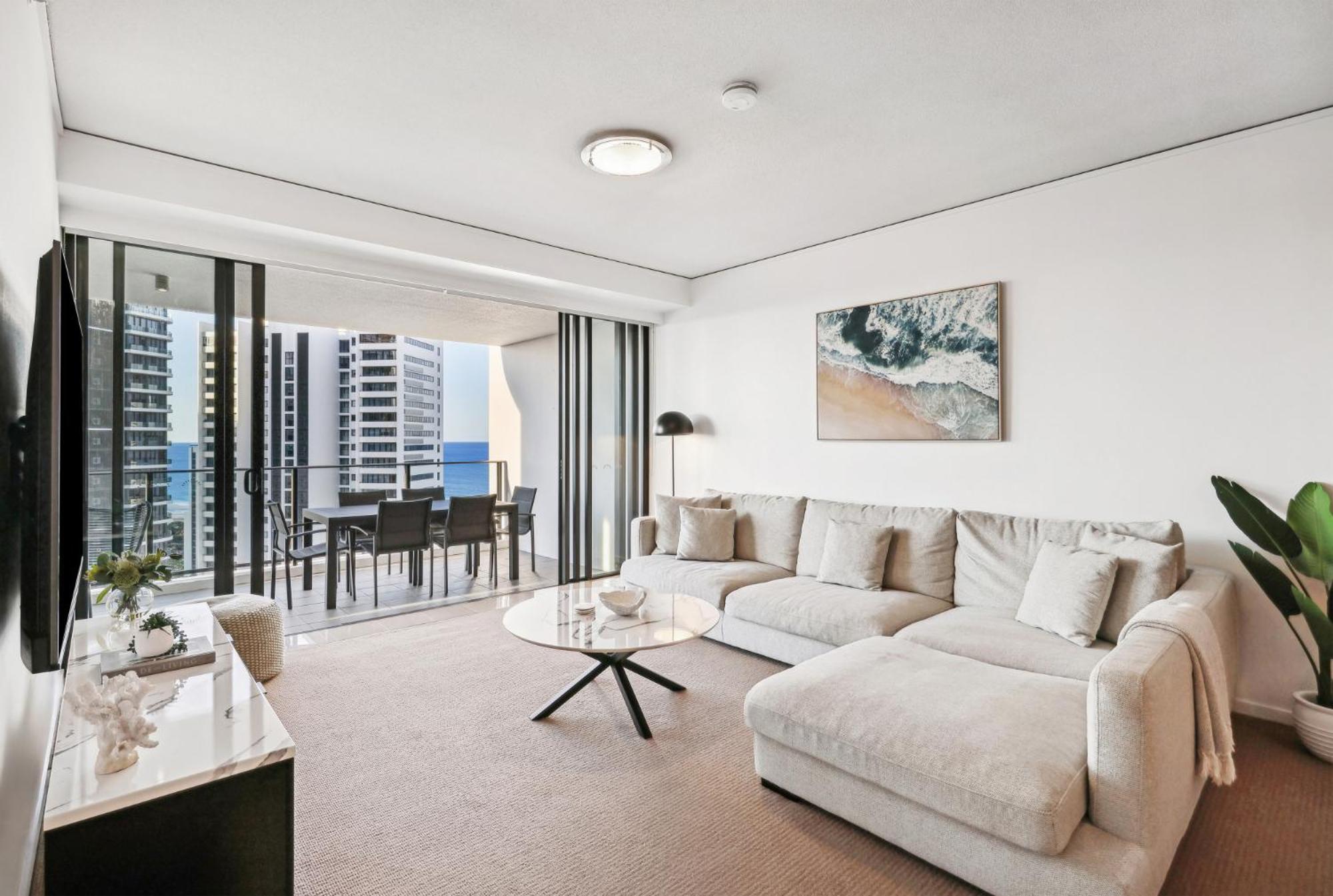 Ocean View 3-Bed With Gym, Pool, Sauna & Parking 黄金海岸 外观 照片